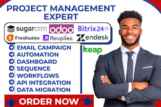 do bitrix24 sugarcrm zendesk revplies odoo ai automation keap freshsales agile