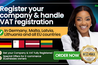 register your company, do vat registration in germany, malta, latvia, lithuania
