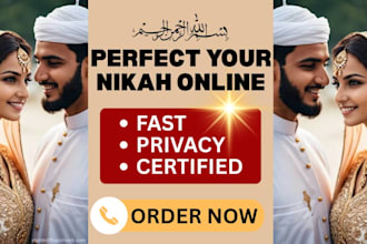 help you perform your online nikah privately and get married fast