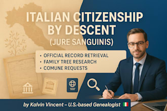 obtain the birth, marriage or death certificate of your italian ancestor