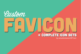 design an awesome favicon of your logo
