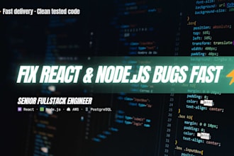 fix react nodejs bugs as a senior fullstack debugging expert