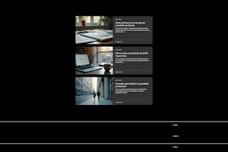 create a creative portfolio for designer