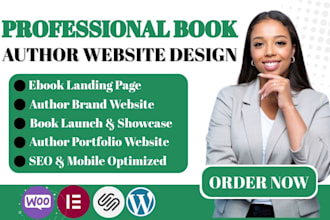 design book author website book site author website ebook landing page