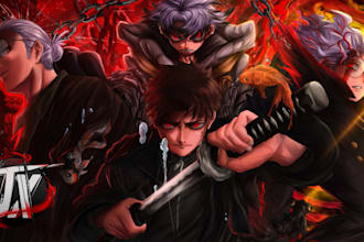 create stunning anime or manga style illustrations, covers, or video thumbnails