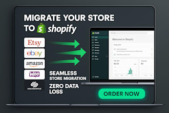 migrate etsy ebay amazon woocommerce squarespace to shopify, store migration