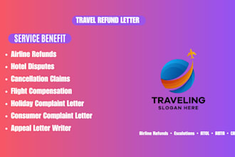 write a travel refund or cancellation claim letter