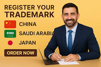 do your company trademark registration in china, saudi arabia, and japan