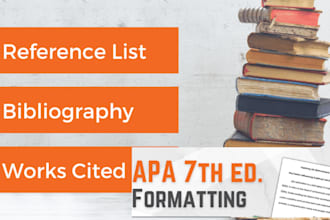 proofread, edit and format apa 7, apa 6, mla paper and chicago style