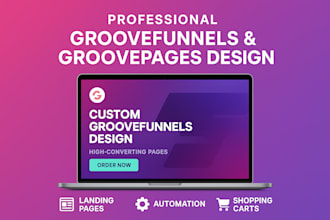 design groove funnels, landing page, groove pages, groove kart, groove website