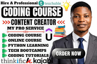 create online courses for coding, python learning and tech bootcamps