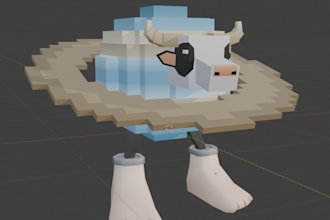 model roblox voxel style models and characters
