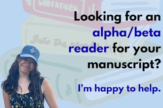 beta read your manuscript