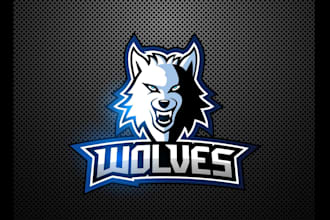 create wonderful and excellent wolf logo design