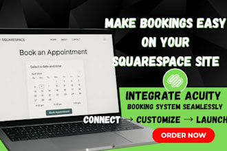 integrate acuity scheduling or a booking system into squarespace