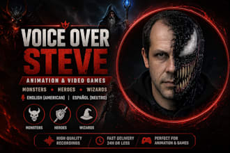 be the voice of your monsters, heroes and villains