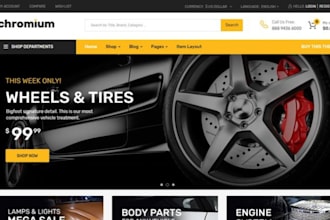 modern auto parts website automotive website auto parts store tyre wheel store