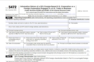 fill out your 5472 and 1120 forms for your llc