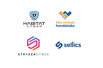 design startup technology cyber security logo