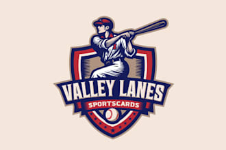 make amazing sports cards antique retro theme logo