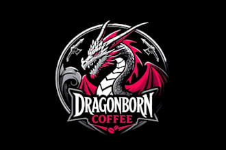 create professional and specially dragon logo design