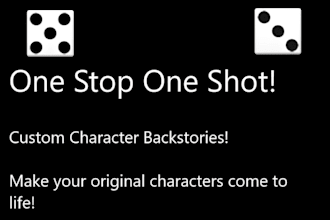 create a custom character backstory for you