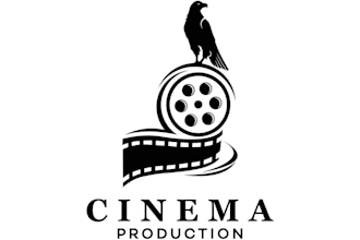 create an elegant and creative film logo with unique concept