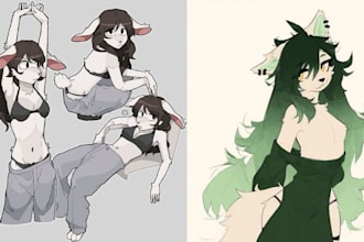draw your furry or fursona character