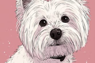 make a disney pets portrait illustration in disney style