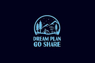 do looks nice outdoorsy logo for a dream plan go share blog