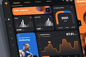 build ai fitness app, health and wellness app using flutter or react native
