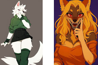 draw furry art illustration for you