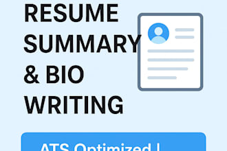write a professional and ats friendly job winning resume
