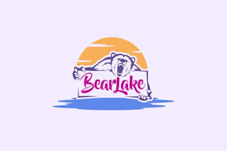 design summer resort t shirt logo