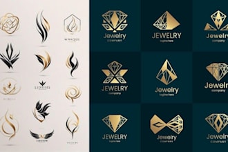 design luxury and modern jewelry logo design