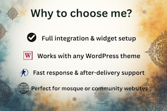 build an islamic prayer times section for your mosque or muslim website