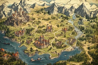 do map illustration map design fantasy map