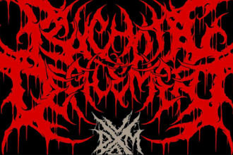 design a bloody metal logo for your band