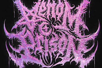 design a deathcore metal logo for your band