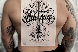 not design an average calligraphy tattoo