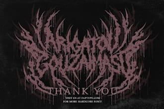 design a heavy metal logo for your band