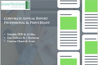 annual report company profile and business document design