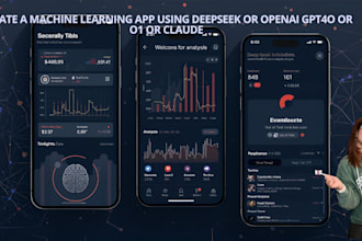 create a machine learning app using deepseek or openai gpt4o or o1 or claude