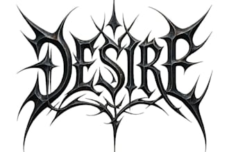 design a 3d style metal logo for your band