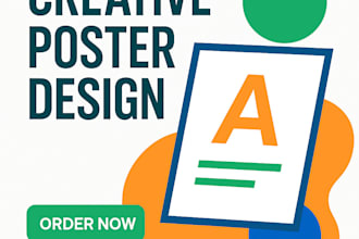 design a modern and professional poster for your brand