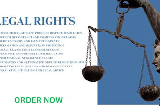 prepare complaint letters and settlement agreements