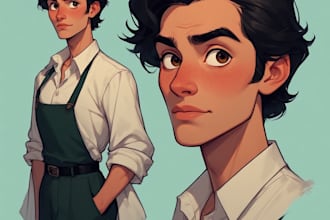design a professional disney couple portrait