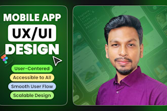 do modern user centered mobile app UI UX design in figma