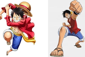design caricature anime, manga, cartoon
