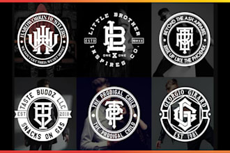 create a timeless fashion logo and branding elements
